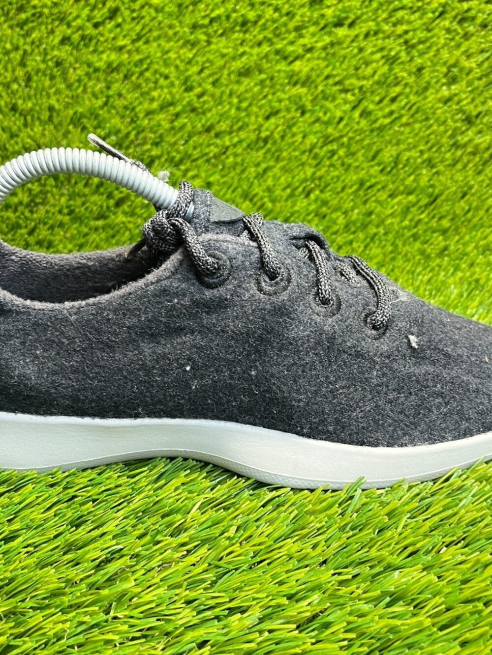 Allbirds Wool Runners Womens Size 8 Black White Casual Walking Shoes Sneakers‎